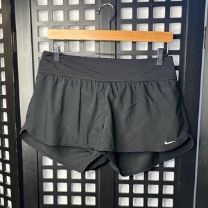 🖤 Nike Dri-FIT Running Shorts Women’s Large Black Lined Zip Pocket Stretch 🖤